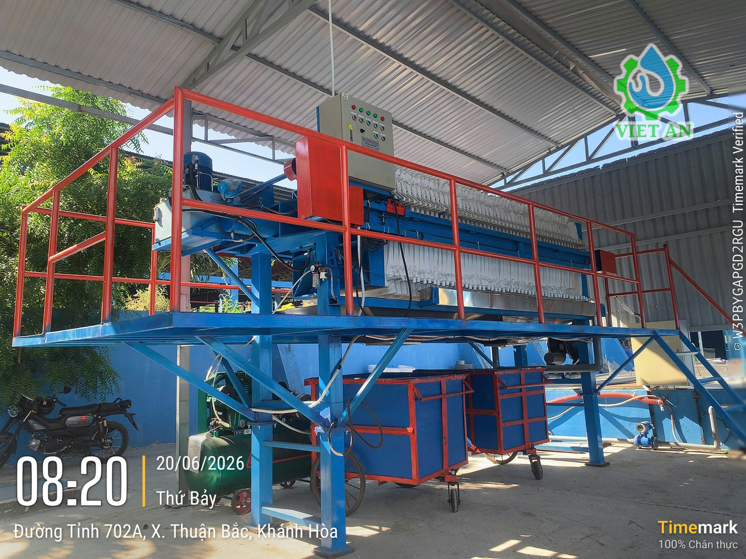 Máy ép bùn khung bản Việt An