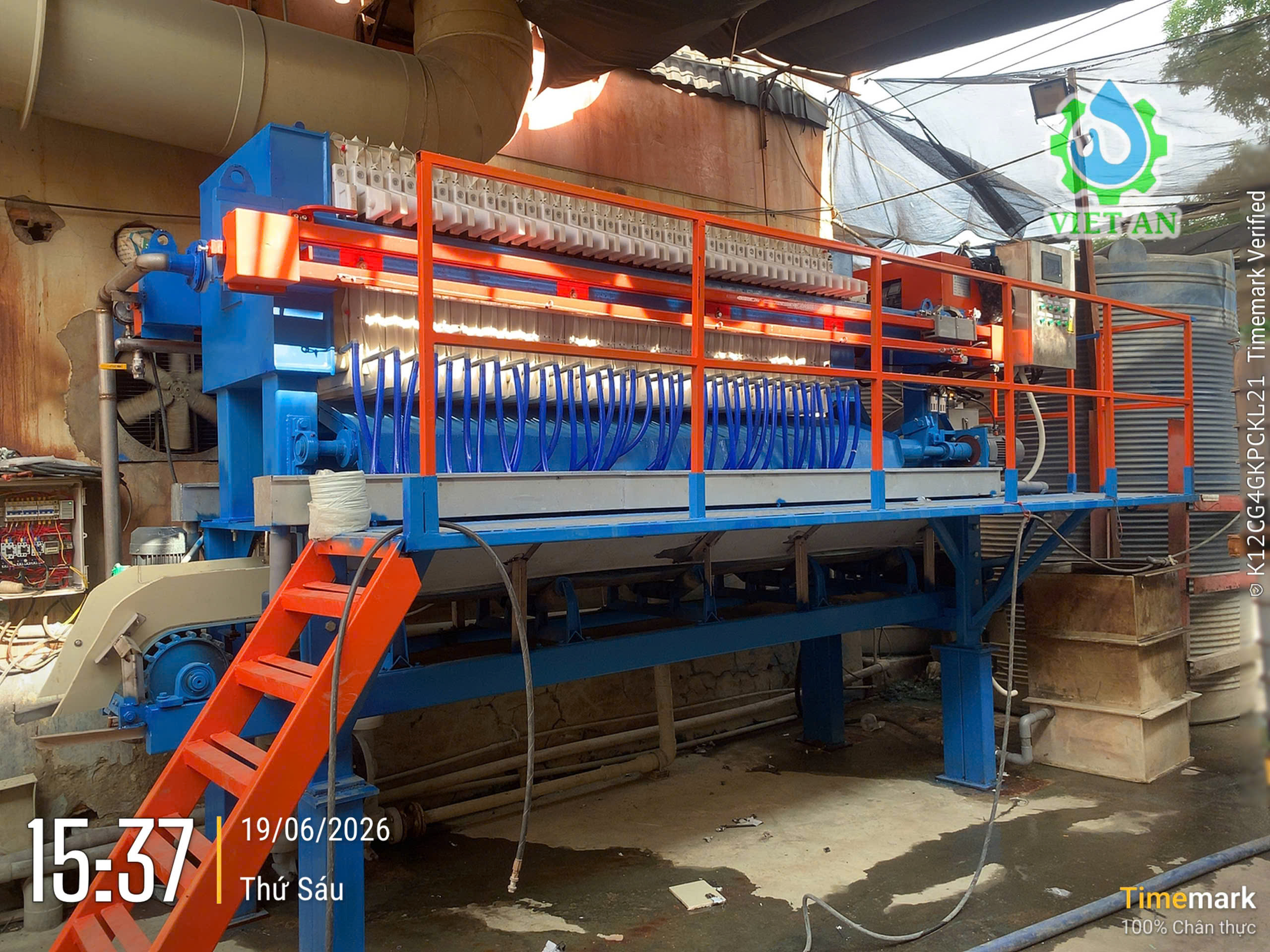 Máy ép bùn Khung bản Việt An