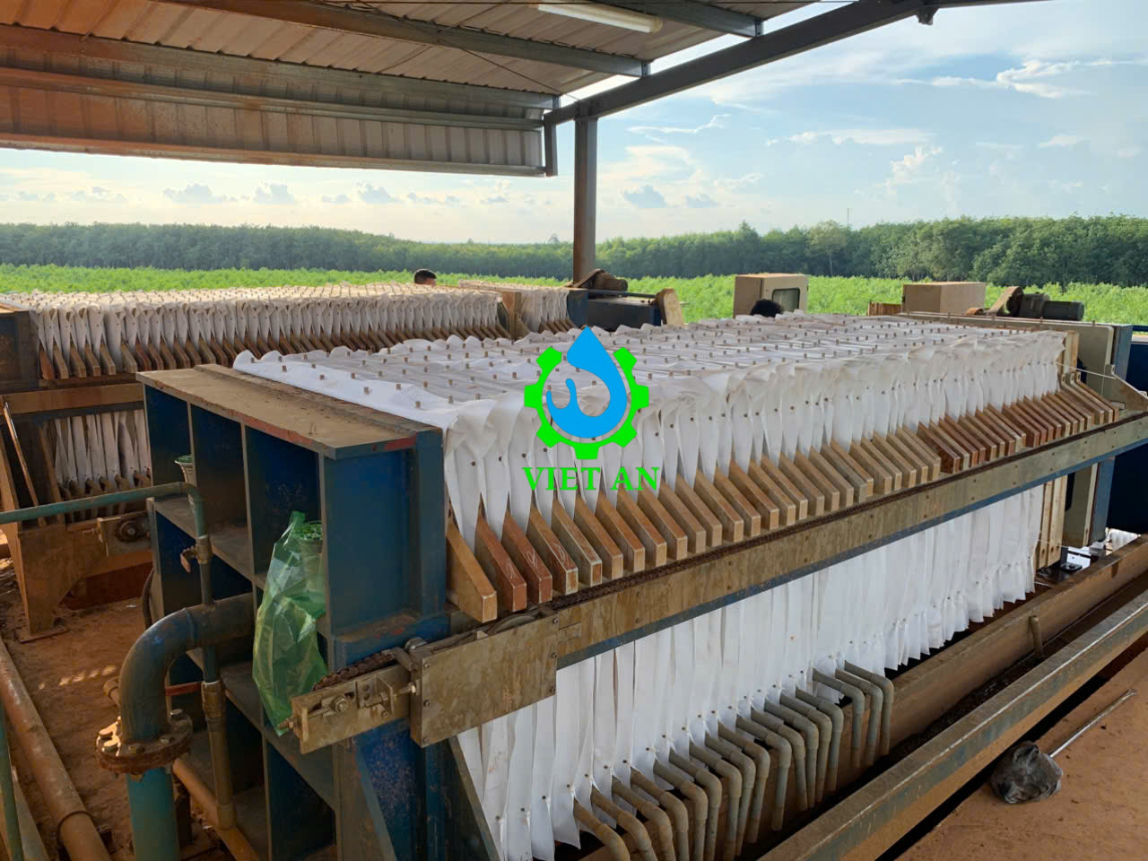 Vải lọc máy ép bùn