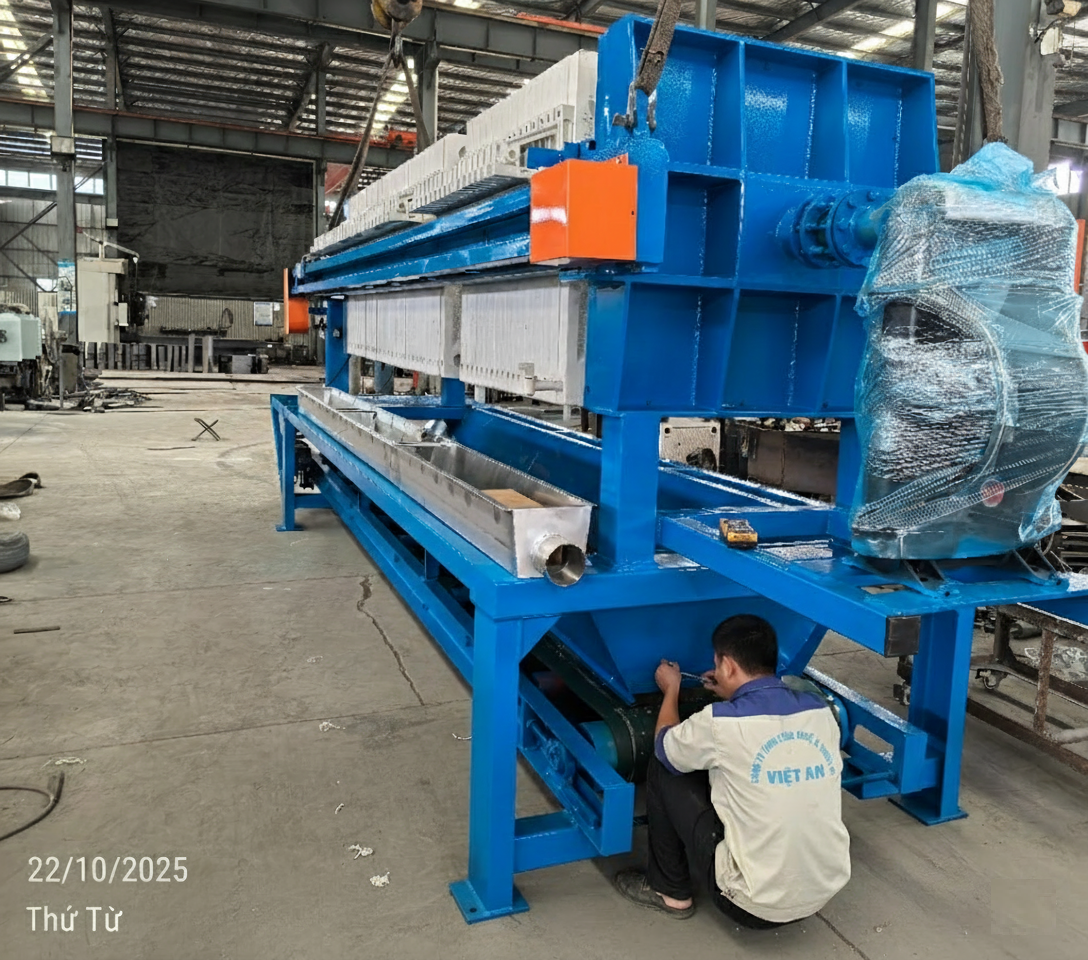 Máy ép bùn Khung bản Việt An