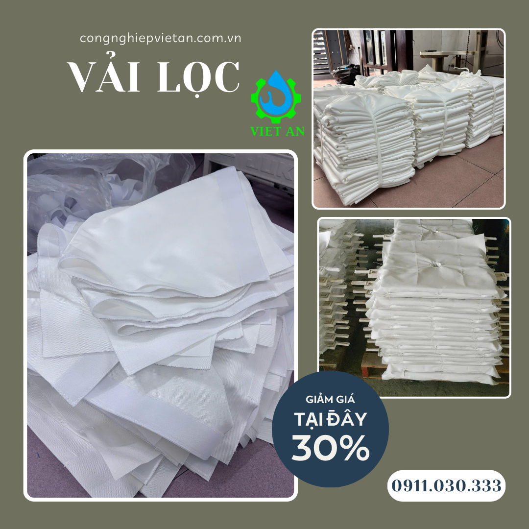 Vải lọc máy ép bùn