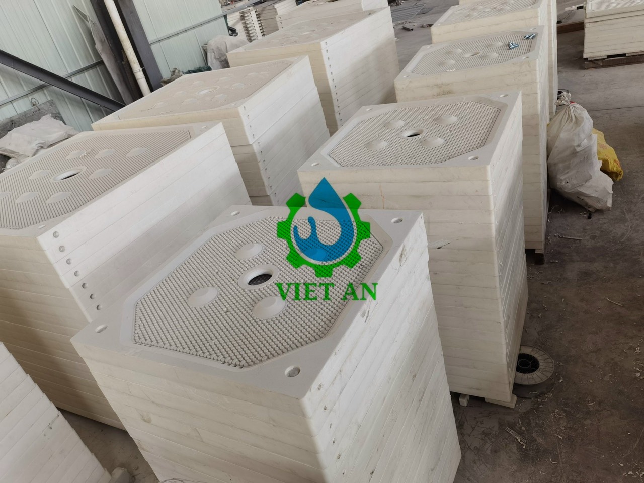 tấm khung bản máy ép bùn