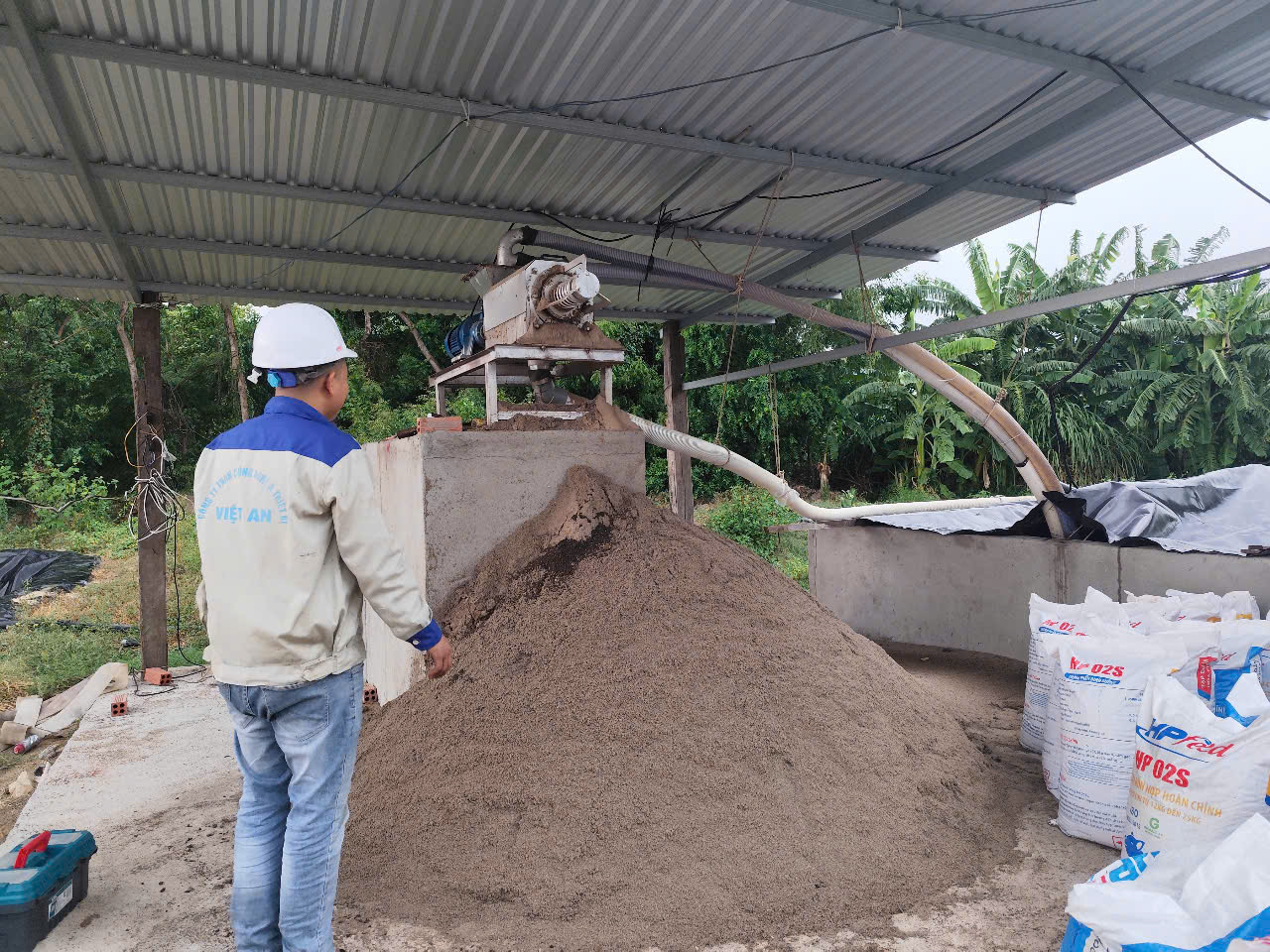 Máy tách phân Việt An