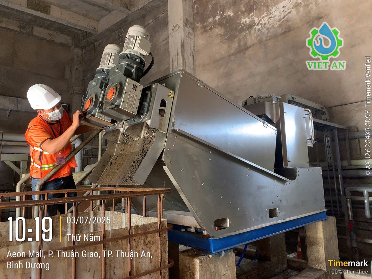 Sửa chữa máy ép bùn trục vít