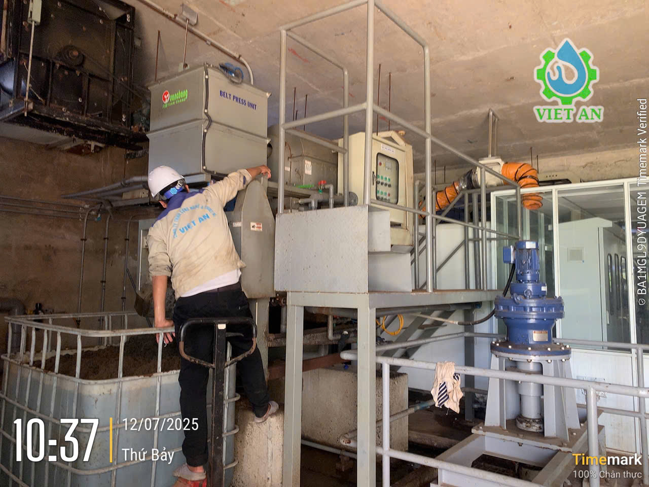 Máy ép bùn Băng tải Việt An