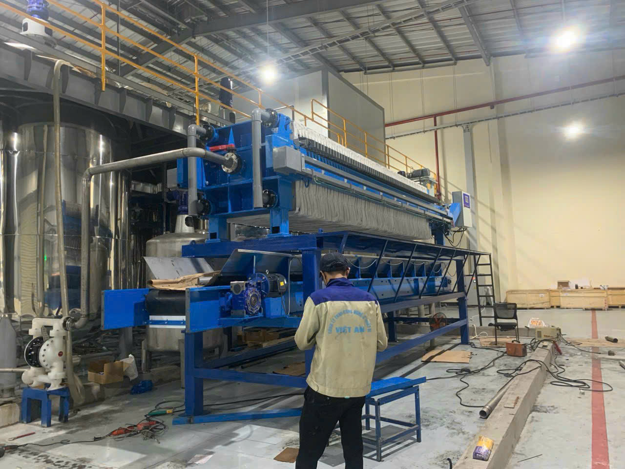 Máy ép bùn Khung bản