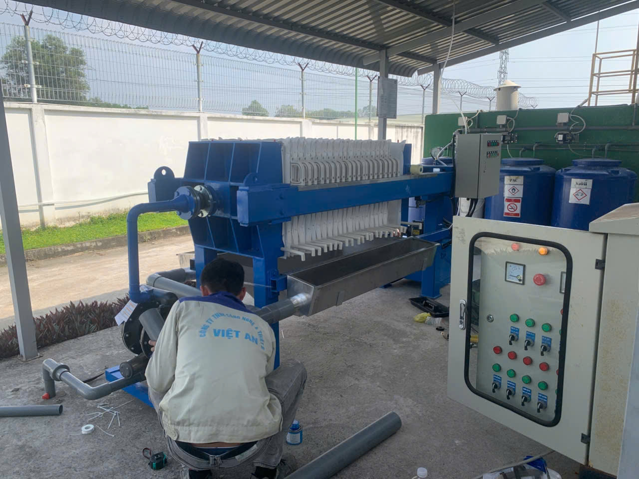 Máy ép bùn khung bản