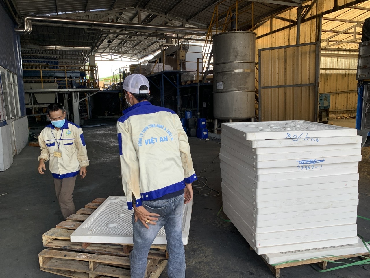 Khung bản máy ép bùn