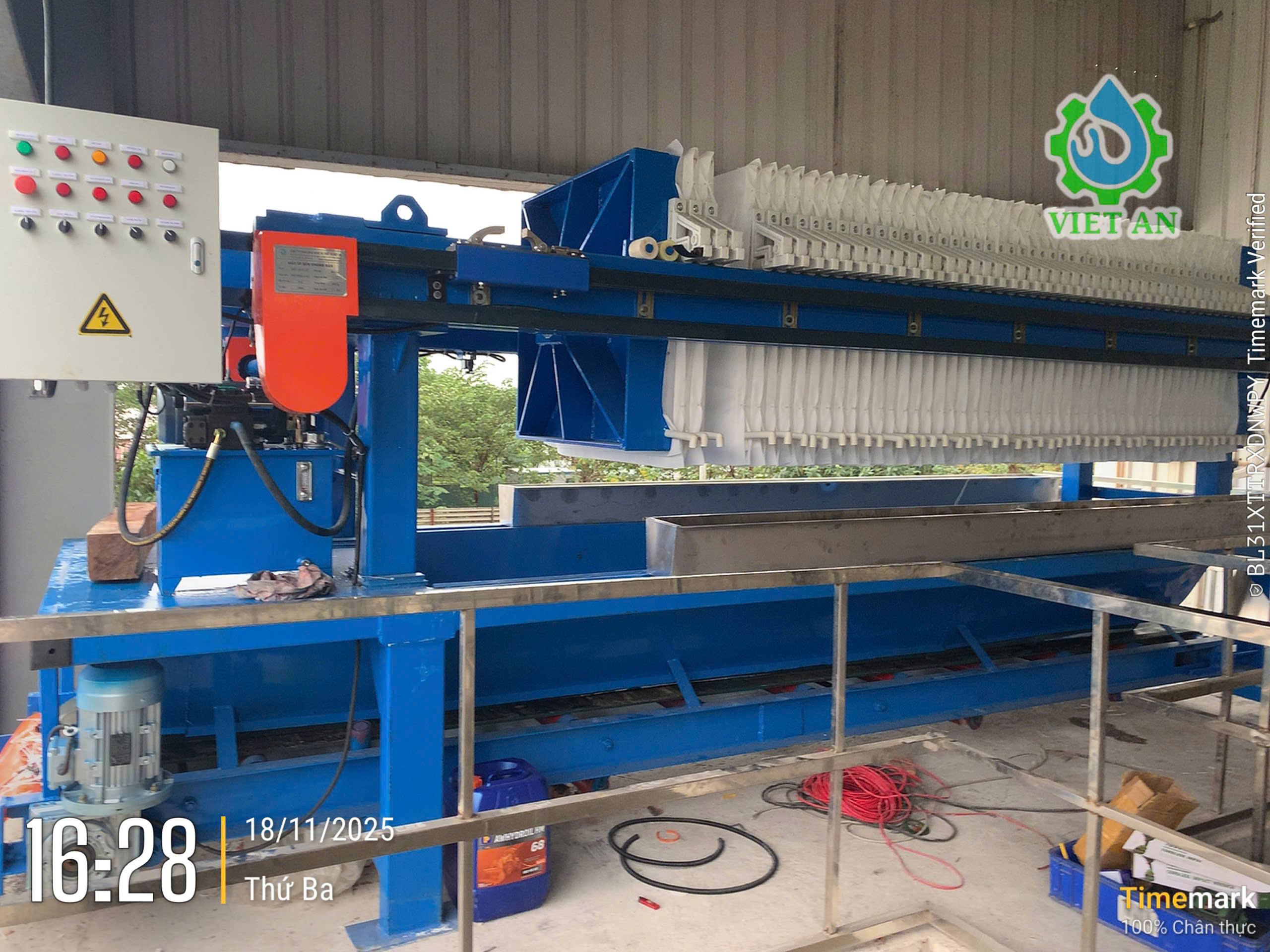 Máy ép bùn Khung bản