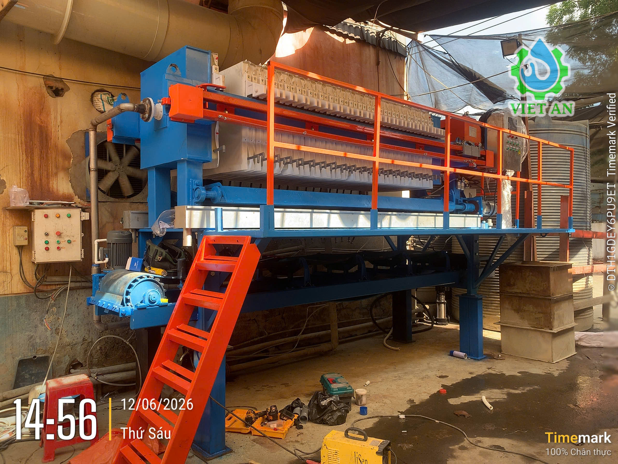 Máy ép bùn Khung bản Việt An